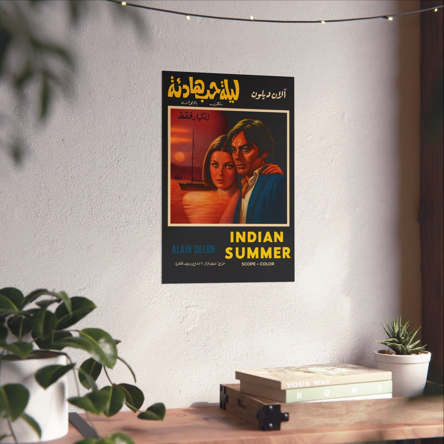 "Verano indio" (1972) ليلة حب هادئة - Reimpresión premium euro-romance - Alain Delon