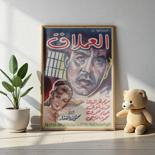 Al-'Imlaq | العملاق – Reimpresión de carteles de películas egipcias antiguas 