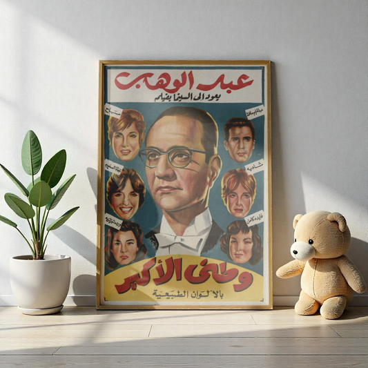 Póster Watani Al Akbar | Abdel Wahab, Shadia, Sabah | Impresiones Mashriq